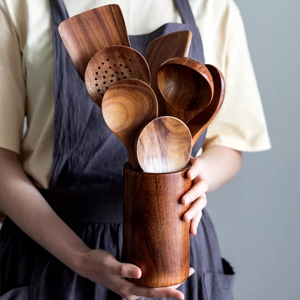 Skanto | EcoChef – Luxuriöses Teak-Küchengeschirr für moderne Kochkunst