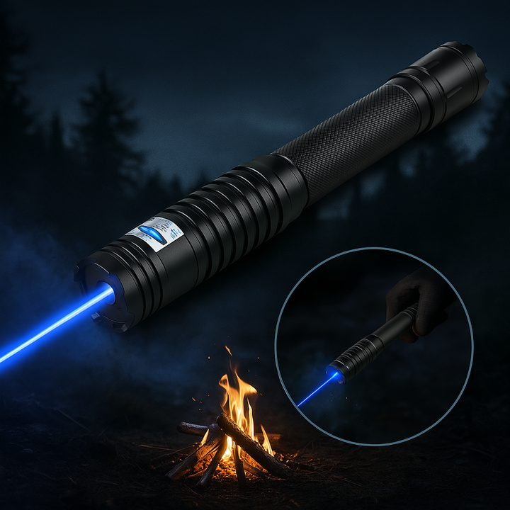 Skanto | Laser-Taschenlampe Blauer Strahl Taktische Outdoor-Taschenlampe