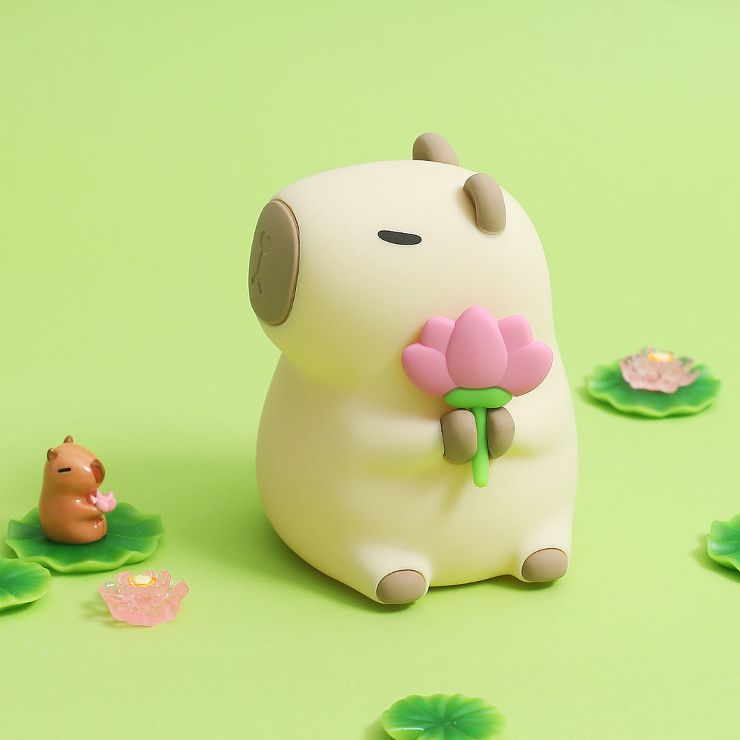 Garduru2024 Capybara Silikon-Nachtlicht | Weich & Kinderfreundlich | Perfektes Geschenk für Jungen und Mädchen