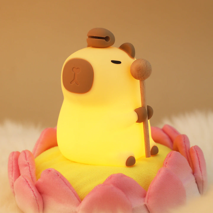 Garduru2024 Capybara Silikon-Nachtlicht | Weich & Kinderfreundlich | Perfektes Geschenk für Jungen und Mädchen