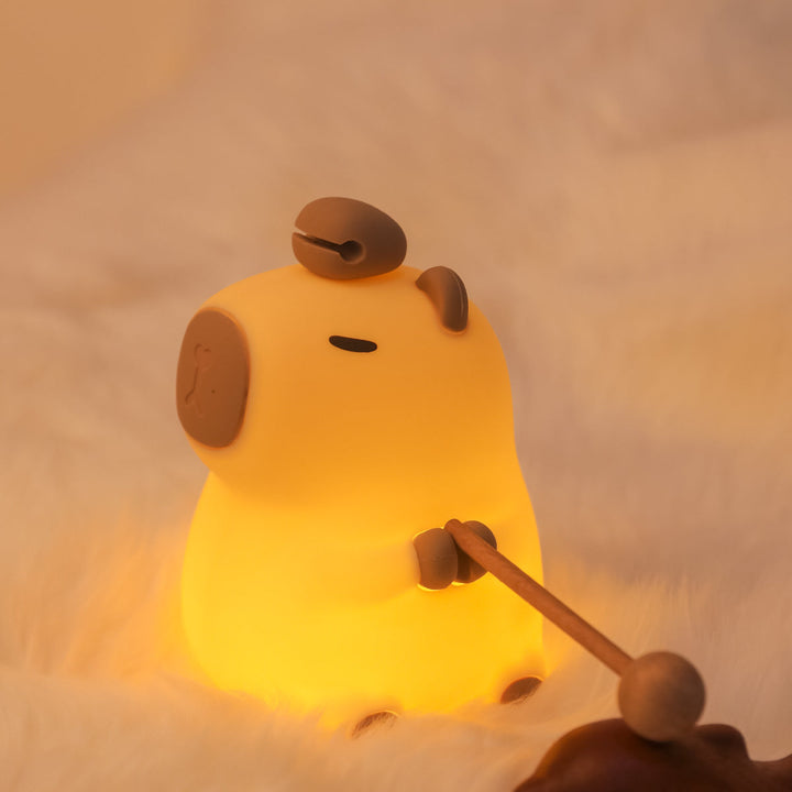 Garduru2024 Capybara Silikon-Nachtlicht | Weich & Kinderfreundlich | Perfektes Geschenk für Jungen und Mädchen