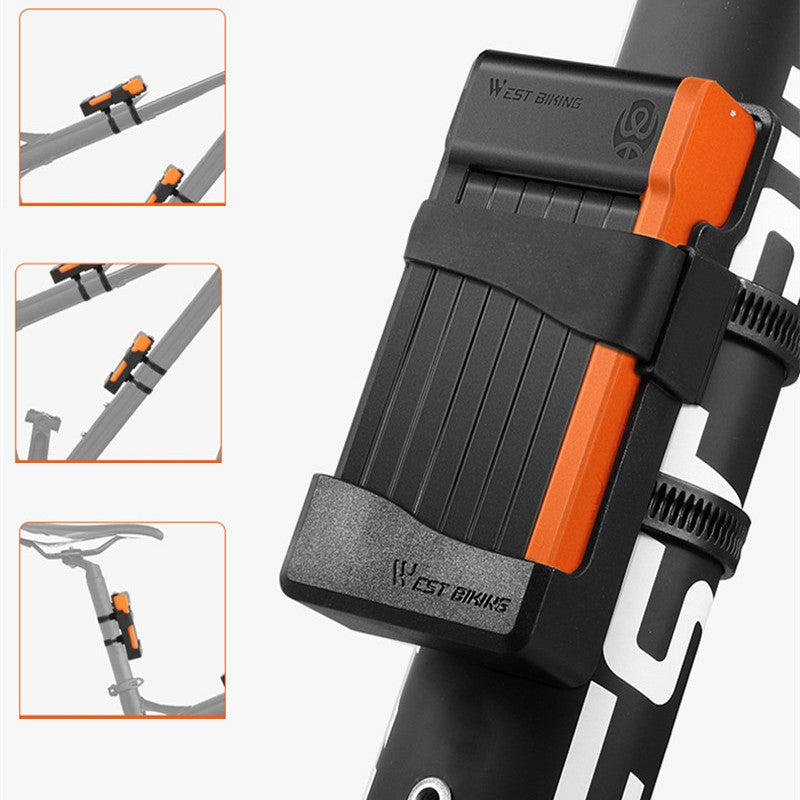 Skanto | Tragbares, faltbares, massives Fahrradschloss mit segmentiertem Design, für Fahrräder