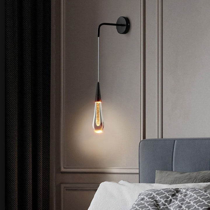 Skanto | LumeTear Luxuriöse LED-Wandleuchte | Tropfen-Design | Dimmbar | Für Schlaf- & Wohnzimmer