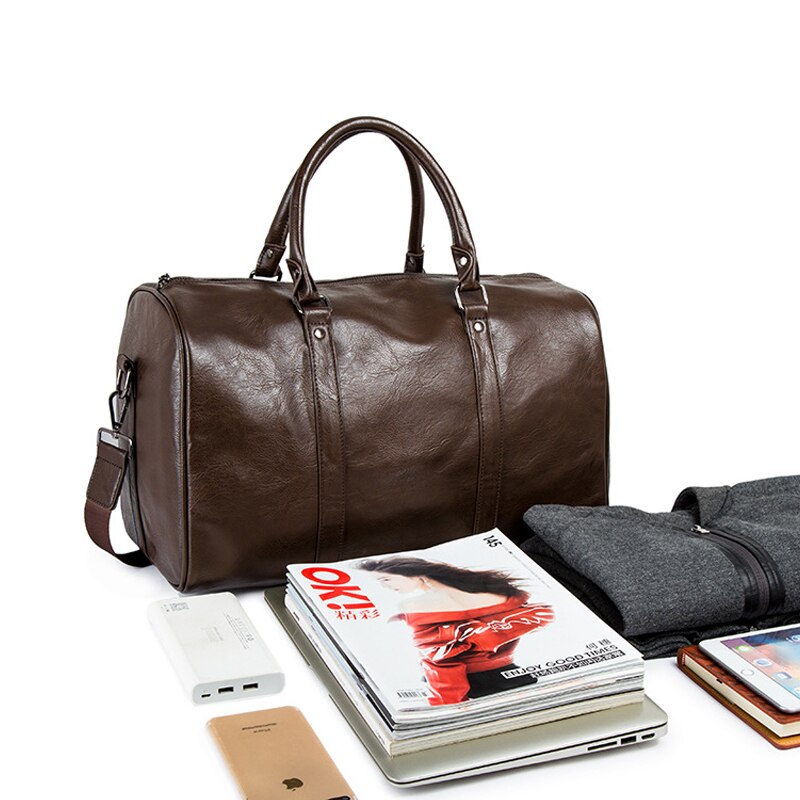 Skanto | Leise Reisetasche aus Leder für Herren – Perfekt für lange und kurze Reisen
