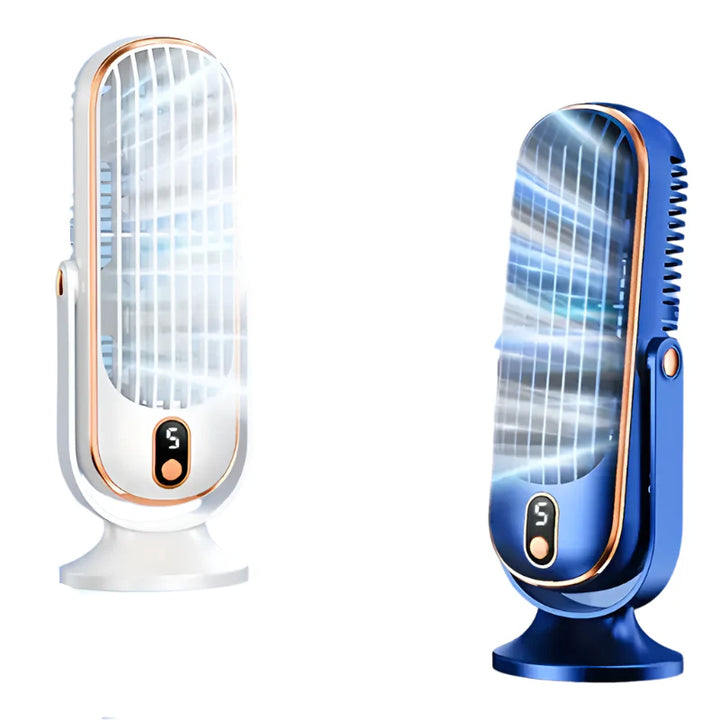 Skanto | Tragbare Mini-Klimaanlage mit USB-Ladefunktion – 5 Geschwindigkeiten & 720° Rotation