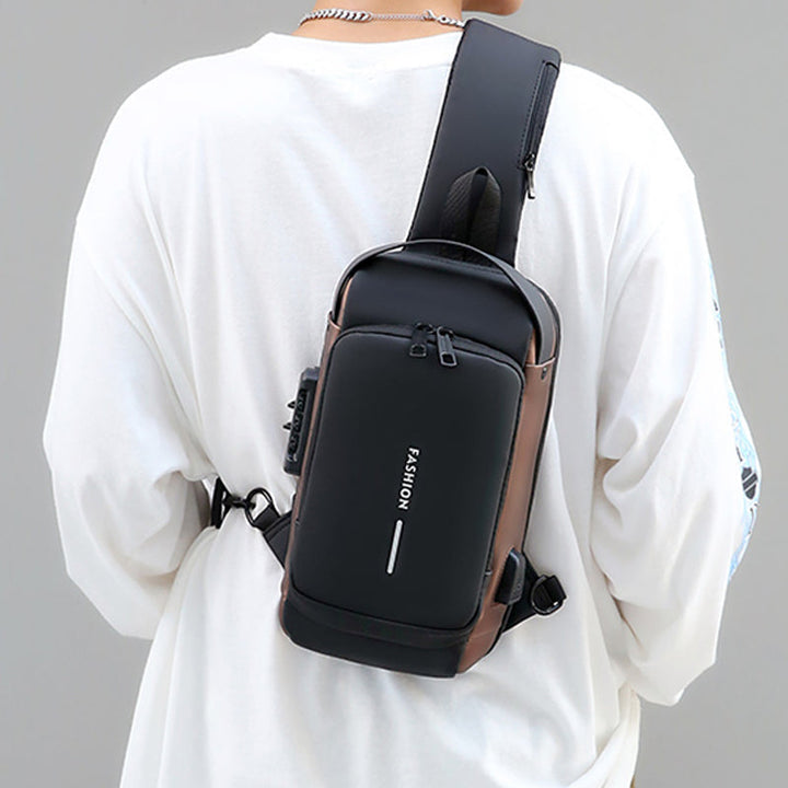 Skanto | Lässige multifunktionale Anti-Diebstahl-Brusttasche für Herren