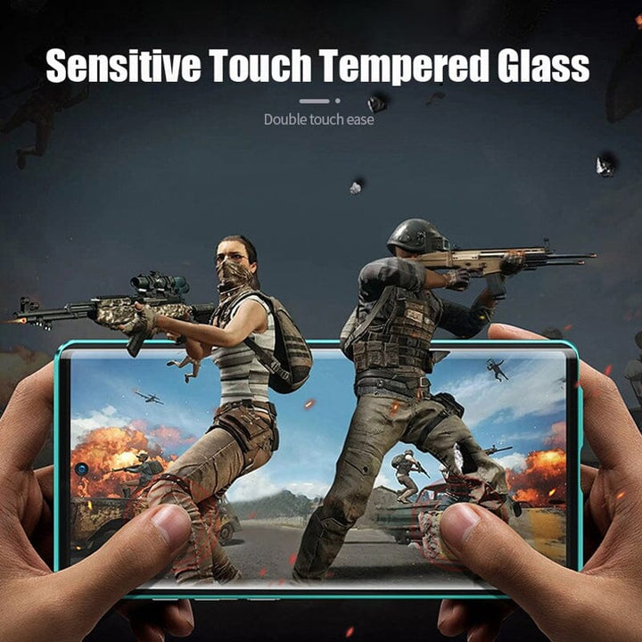 Skanto | Magnetische doppelseitige Handyhülle aus gehärtetem Glas für Samsung