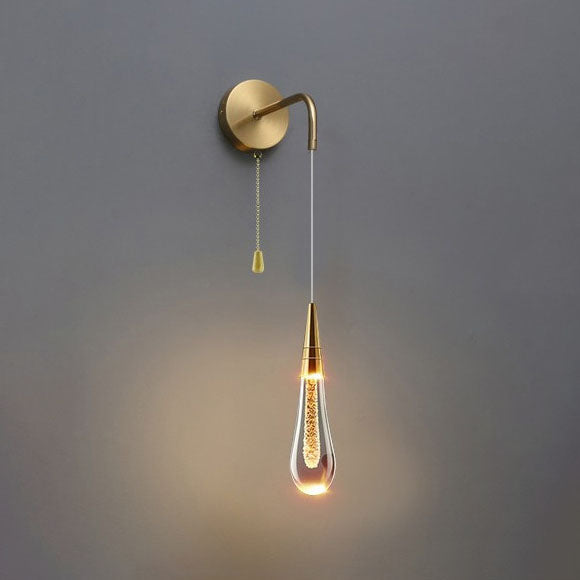 Skanto | LumeTear Luxuriöse LED-Wandleuchte | Tropfen-Design | Dimmbar | Für Schlaf- & Wohnzimmer