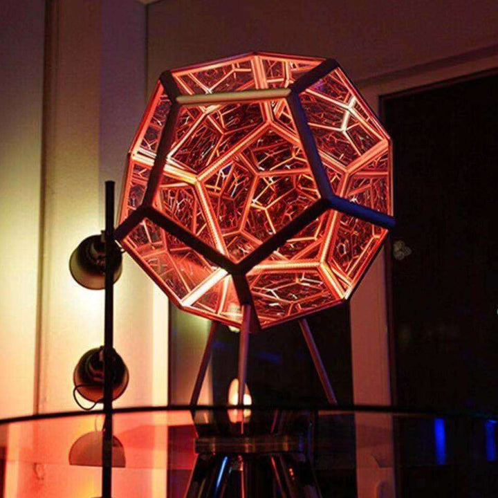 Skanto | Infinity Dodekaeder LED Nachtlicht Kunst Tischlampe