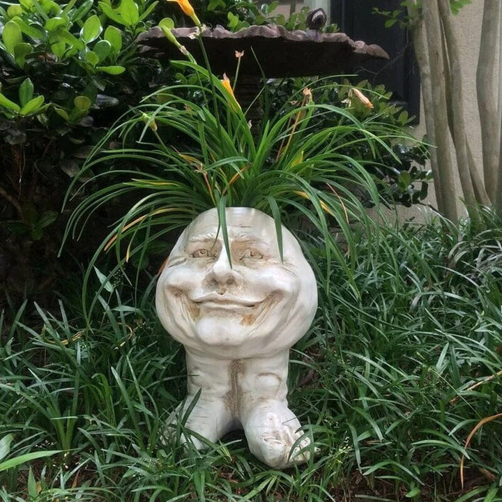 Skanto | Gesichtsstatue Pflanzgefäß