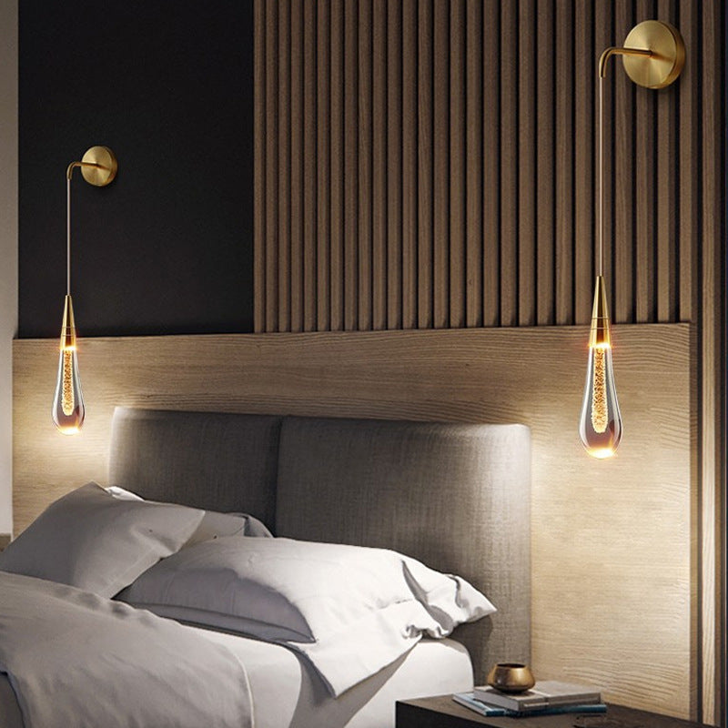Skanto | LumeTear Luxuriöse LED-Wandleuchte | Tropfen-Design | Dimmbar | Für Schlaf- & Wohnzimmer
