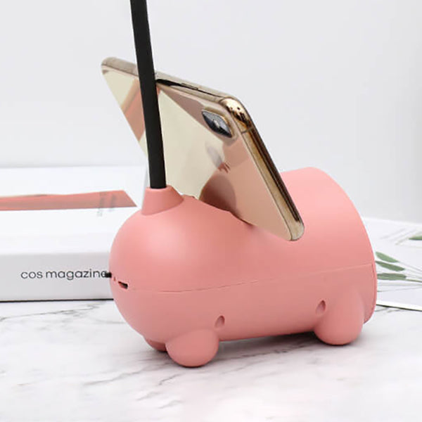 Skanto | BunnyGlow Kreative LED-Touch-Lampe mit Stifthalter | USB-Ladefunktion | Schreibtischlampe | Kinderzimmer-Deko