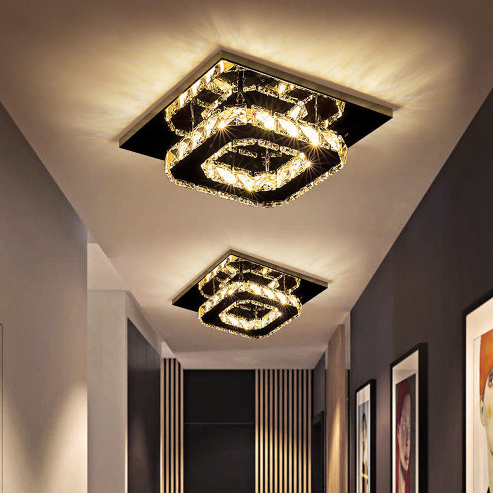 Skanto | Moderne Kristall-LED-Deckenleuchte für die Deckenmontage