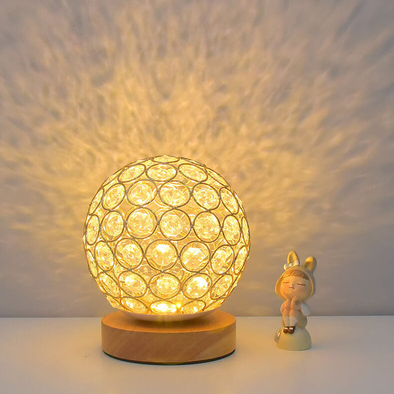 Skanto | Moderne minimalistische runde USB-wiederaufladbare LED-Nachtlicht-Tischlampe