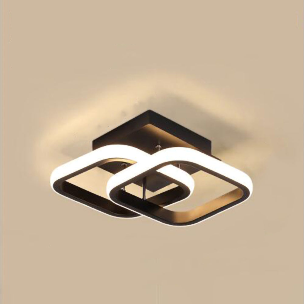 Skanto | LED-Deckenleuchte mit schwarzem Metallrahmen