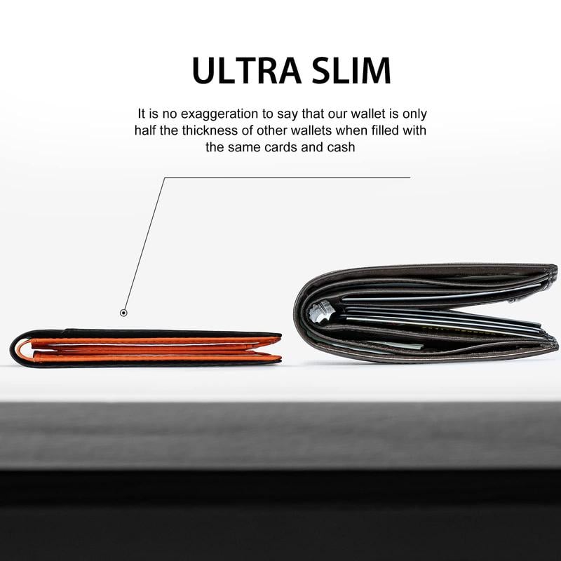 Skanto | Herren Slim Wallet mit RFID-Schutz