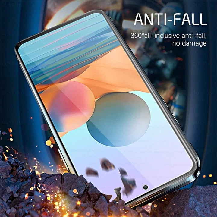 Skanto | Magnetische doppelseitige Handyhülle aus gehärtetem Glas für Samsung