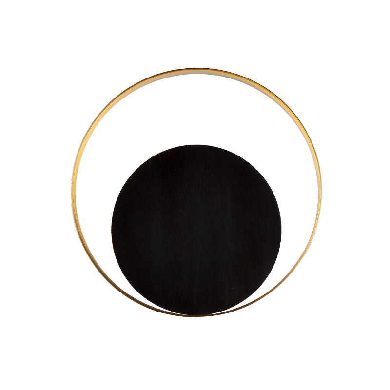 Skanto | Moderne minimalistische Eisenkreis-Ring-1-Licht-Wandleuchte für das Schlafzimmer