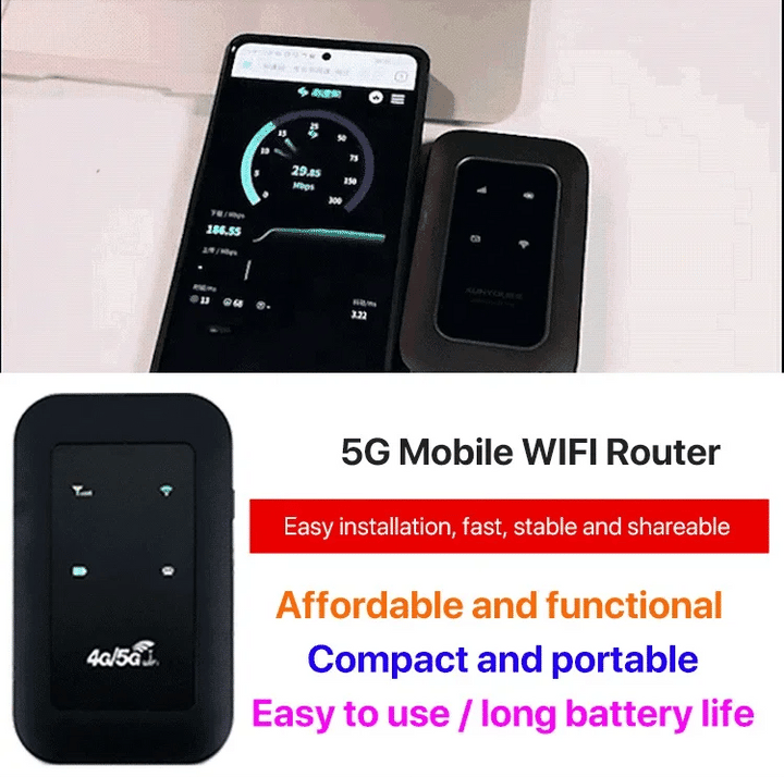 Skanto | Tragbarer 5G Mobile Router – Schnelles und zuverlässiges Internet für unterwegs