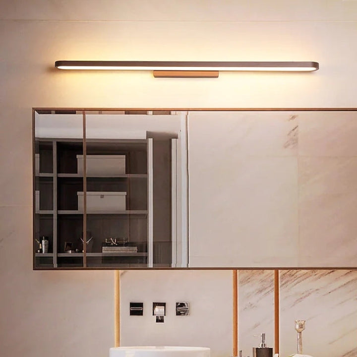Skanto | Leigh Moderne Wandleuchte Linear, Gold, Schlaf-/Badezimmer, Metall