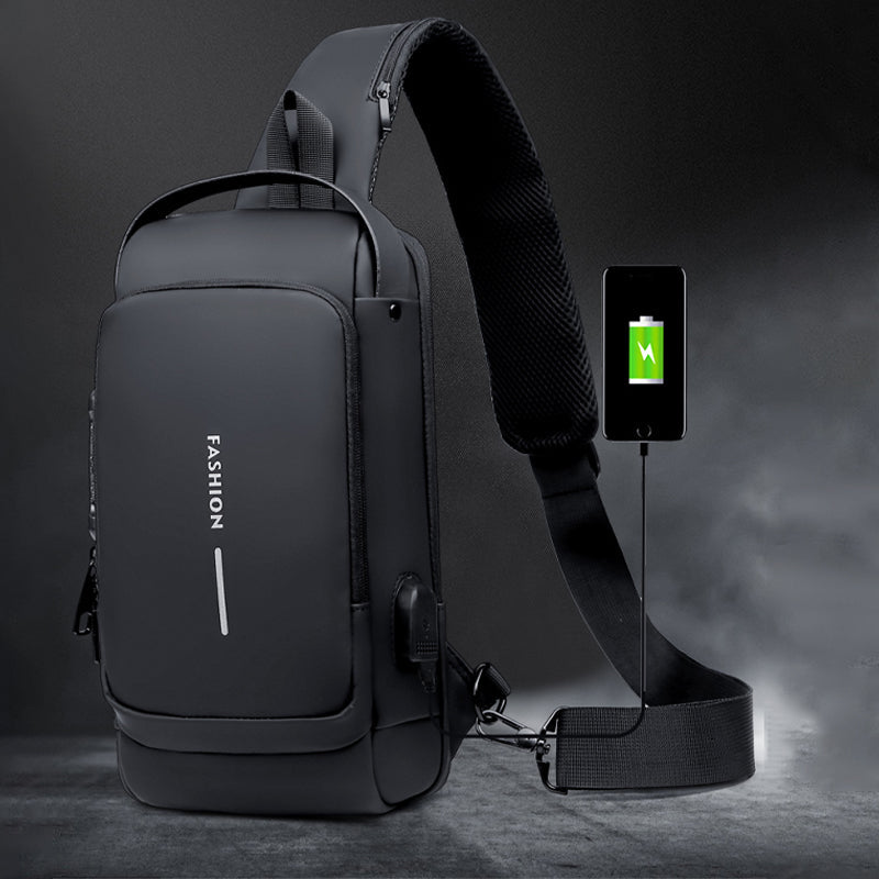Skanto | Lässige multifunktionale Anti-Diebstahl-Brusttasche für Herren