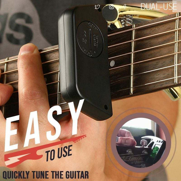 Skanto | DUAL-USE GITARREN-KAPODASTER-TUNER MIT LCD-DISPLAY
