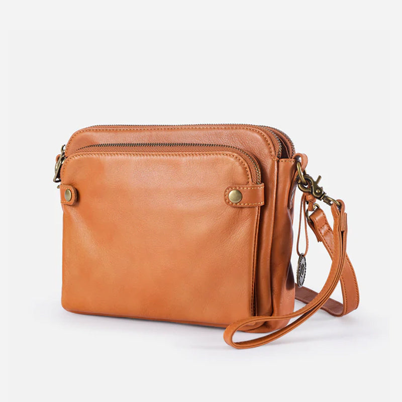 Skanto | Dreilagige Leder-Umhängetasche und Clutch