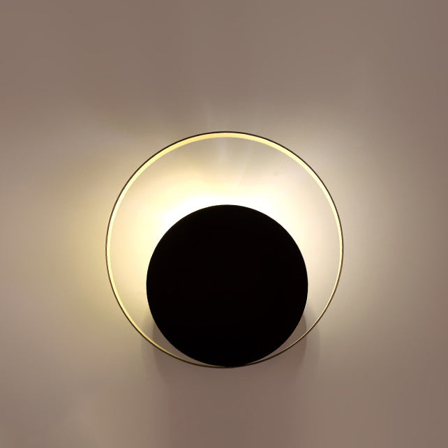 Skanto | Moderne minimalistische Eisenkreis-Ring-1-Licht-Wandleuchte für das Schlafzimmer