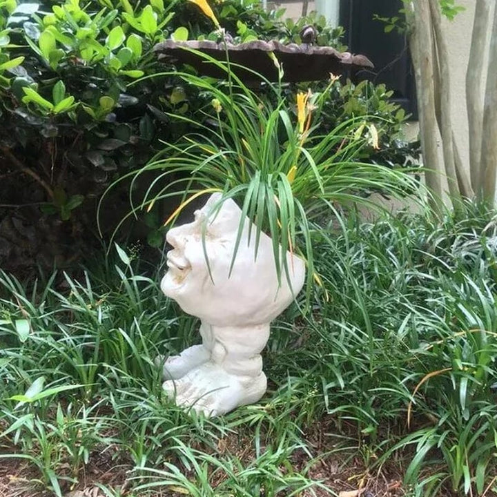 Skanto | Gesichtsstatue Pflanzgefäß