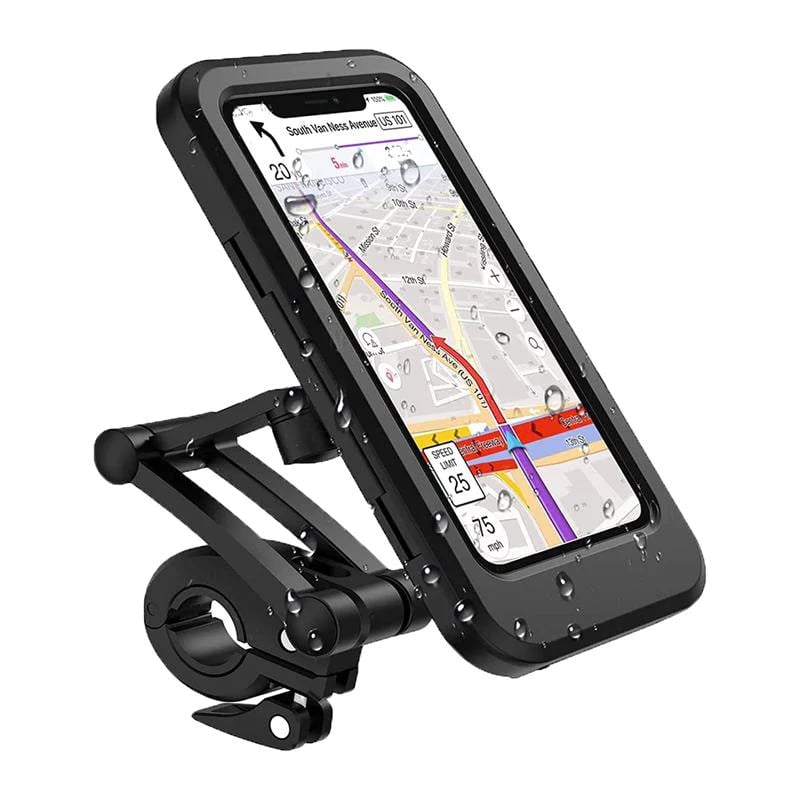 Skanto | RideCharge Pro – Wasserdichte Handyhalterung mit USB und 15W kabelloser Ladefunktion für Fahrrad und E-Bike