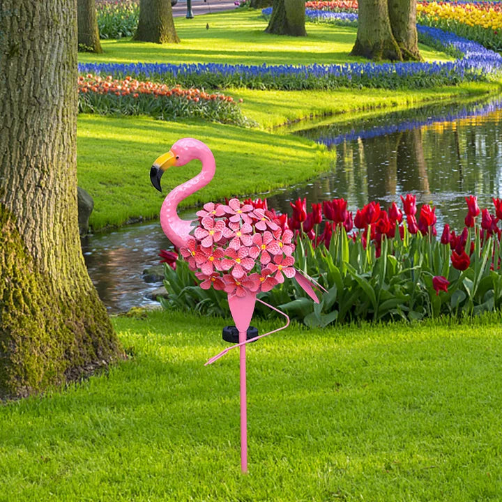Skanto | Flamingo Solarleuchte Metallkunst