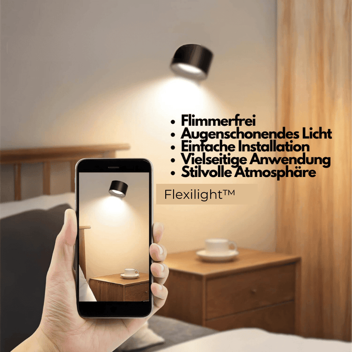 Skanto | 360° Kabellose wiederaufladbare Wandlampe | Vielseitige LED-Beleuchtungslösung