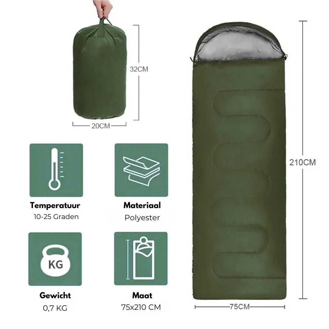 Skanto | Isolierter Camping-Schlafsack für Outdoor-Abenteuer