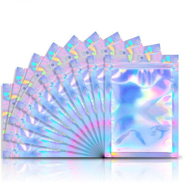 Skanto | 100er-Pack: Recycelbare holografische Folienbeutel