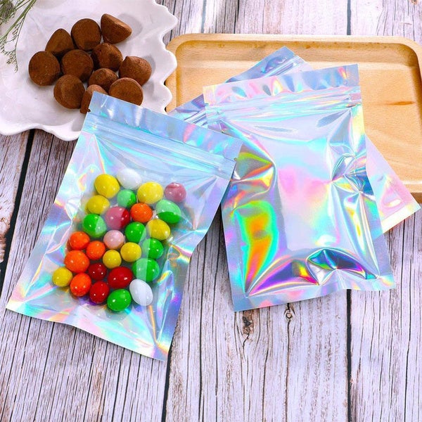 Skanto | 100er-Pack: Recycelbare holografische Folienbeutel