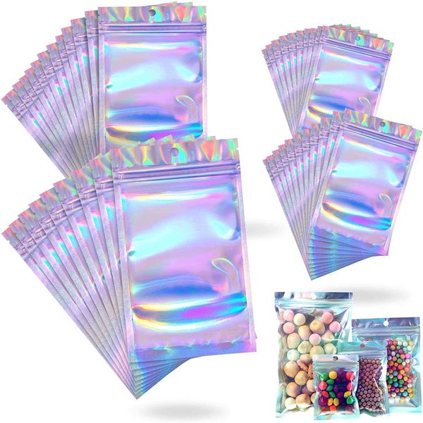 Skanto | 100er-Pack: Recycelbare holografische Folienbeutel