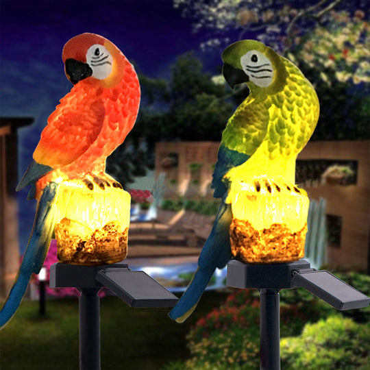 Uhu Papagei Statue LED Solarleuchte Outdoor Wasserdichte Rasenlampe | Skanto