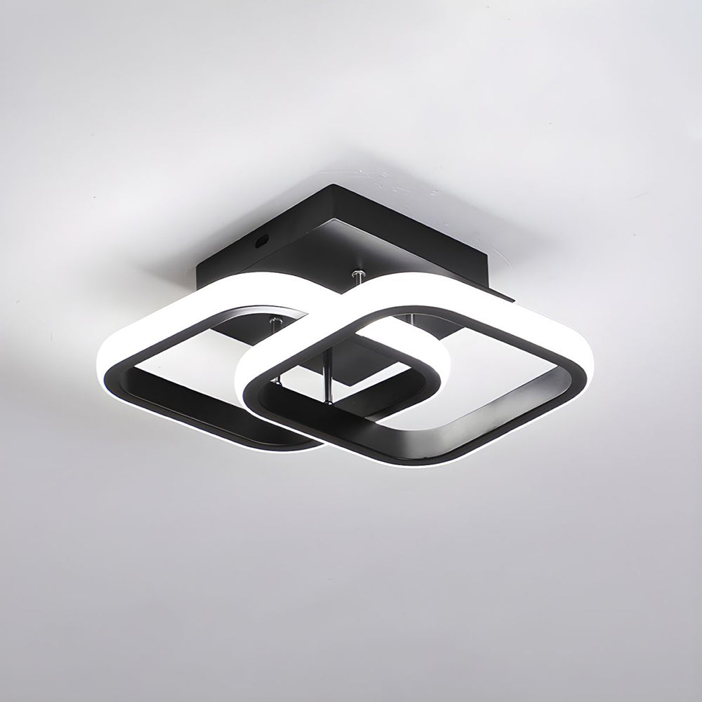 Skanto | LED-Deckenleuchte mit schwarzem Metallrahmen