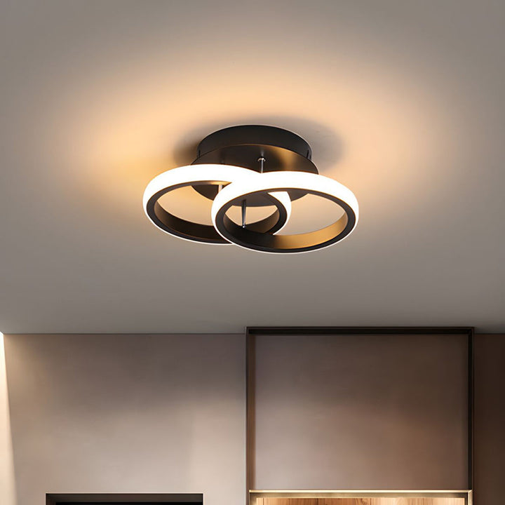 Skanto | LED-Deckenleuchte mit schwarzem Metallrahmen