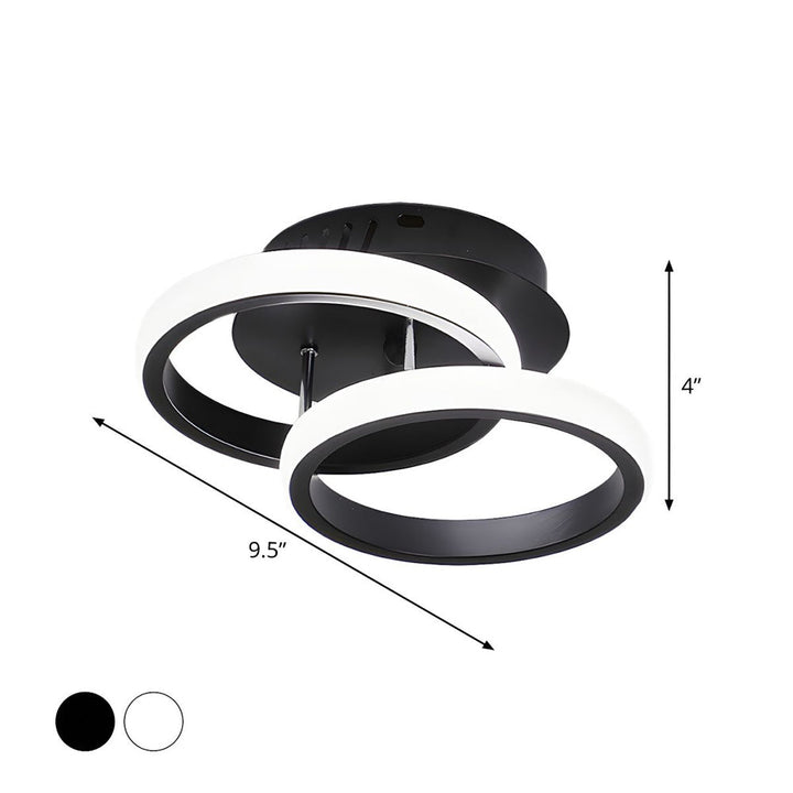Skanto | LED-Deckenleuchte mit schwarzem Metallrahmen