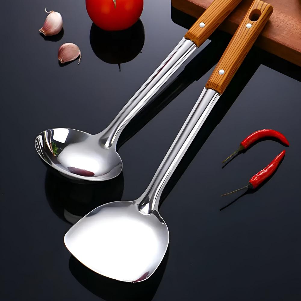 Skanto | Klassisches Küchenutensilien-Set aus Edelstahl (5-teilig)