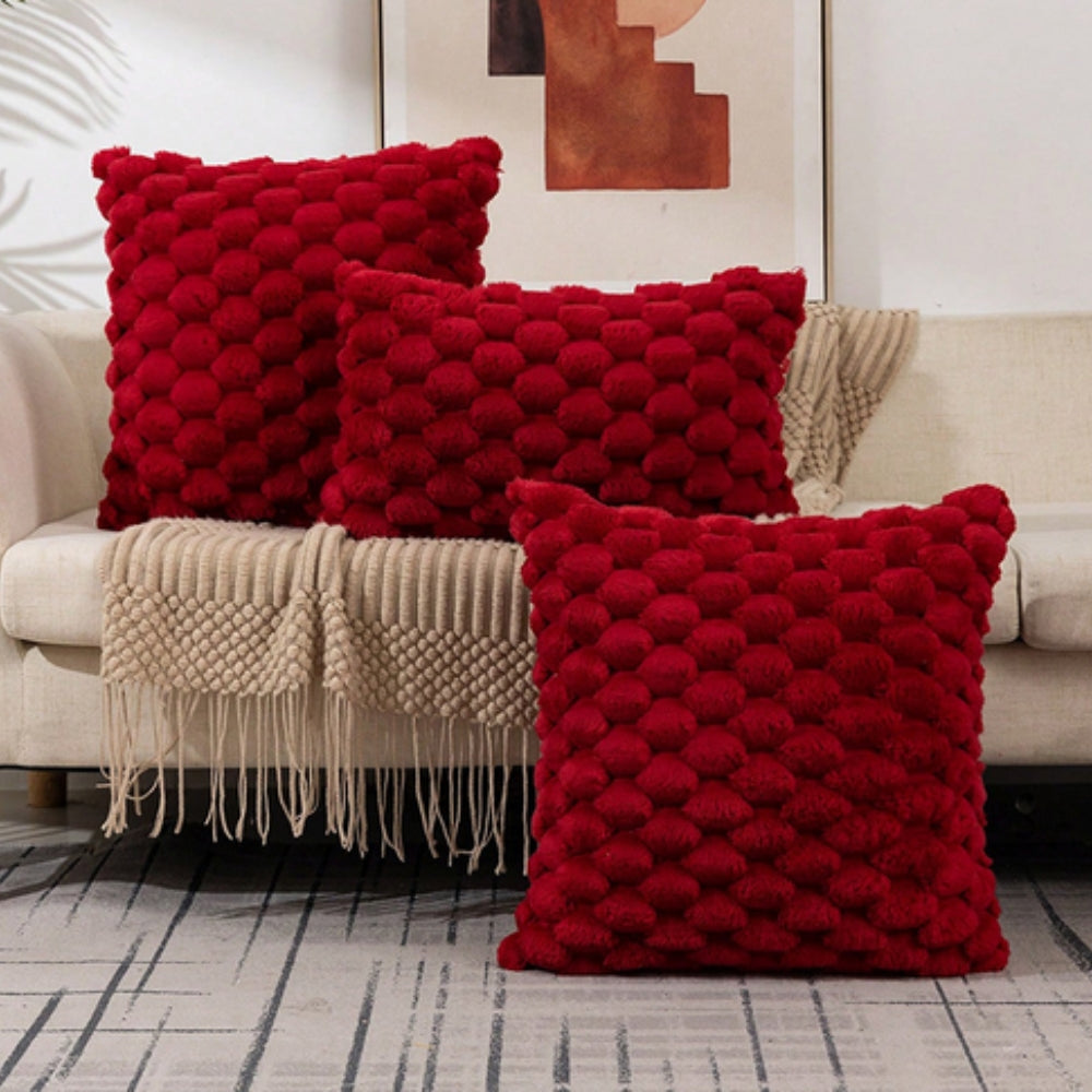 Skanto | VelvetSoft Kissenbezug – Ultraweicher Plüschbezug für Sofa oder Bett