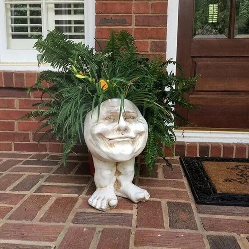 Skanto | Gesichtsstatue Pflanzgefäß