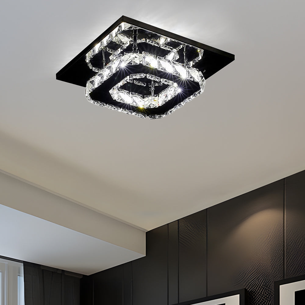 Skanto | Moderne Kristall-LED-Deckenleuchte für die Deckenmontage