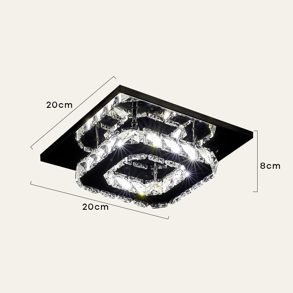Skanto | Moderne Kristall-LED-Deckenleuchte für die Deckenmontage