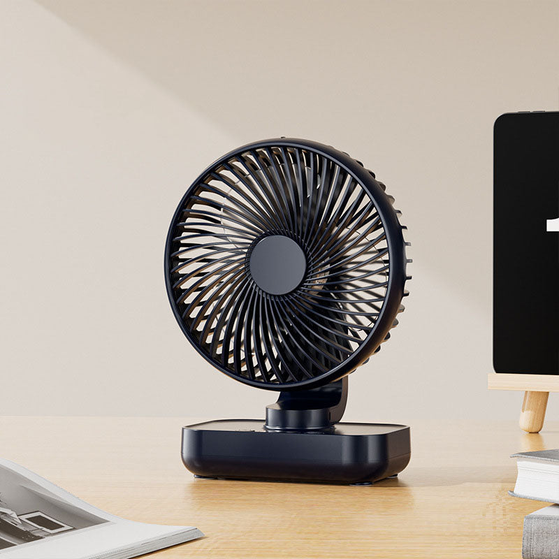 Tragbarer, wiederaufladbarer USB-Schreibtischventilator mit 4 Geschwindigkeiten | Skanto