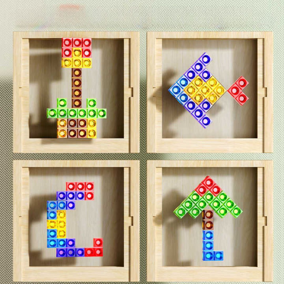 Skanto | TetrisWood Spiel – Nachhaltiges Holz-Puzzlespiel für Familienspaß & Gehirntraining