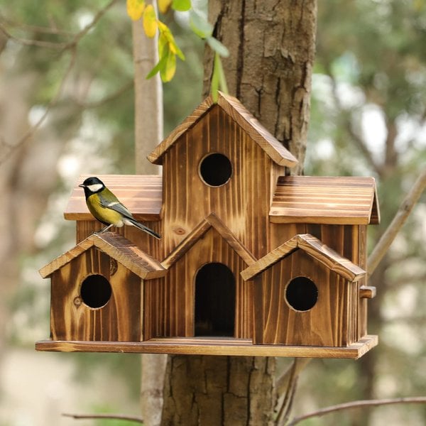 Skanto | Vogelhaus - Nesty - Rustikaler Stil - Außendekoration