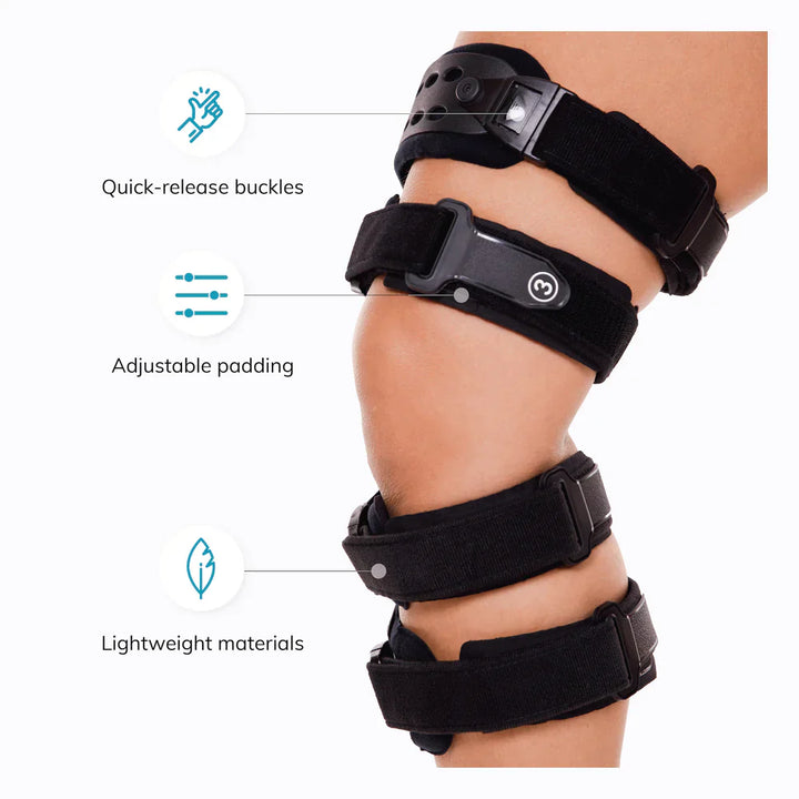 Skanto | Knieorthese bei Arthrose | Mediale und laterale OA-Unterstützung bei Knochen-auf-Knochen-Arthroseschmerzen
