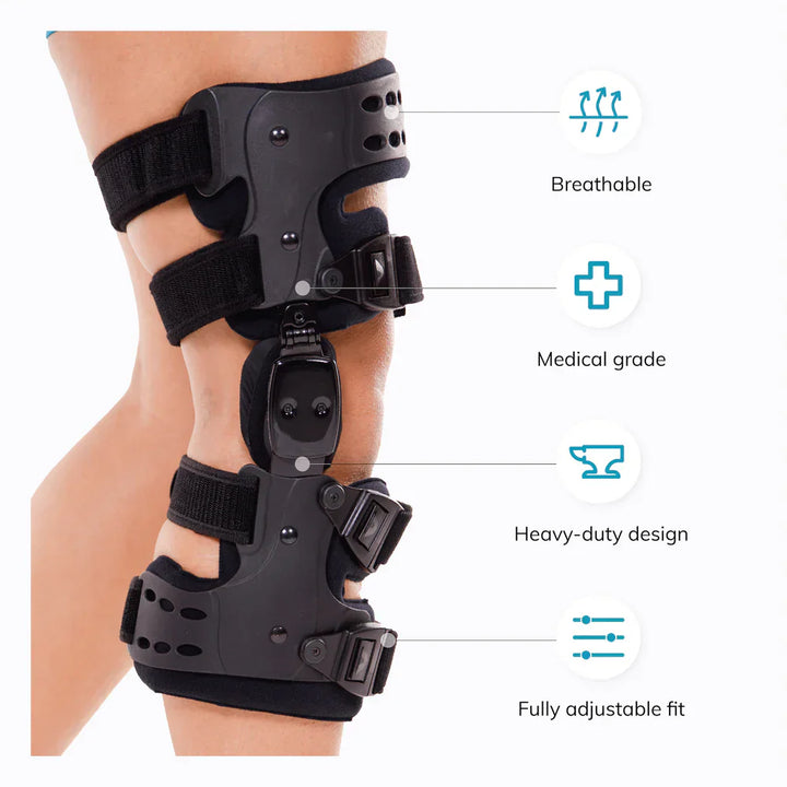 Skanto | Kniebandage zur Arthrose-Linderung | Mediale und laterale OA-Unterstützung bei Arthrose-Beinschmerzen